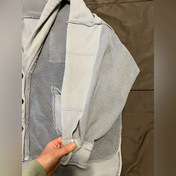 Free People Jordan Oversized Blue Jacket - Picture 4 of 12